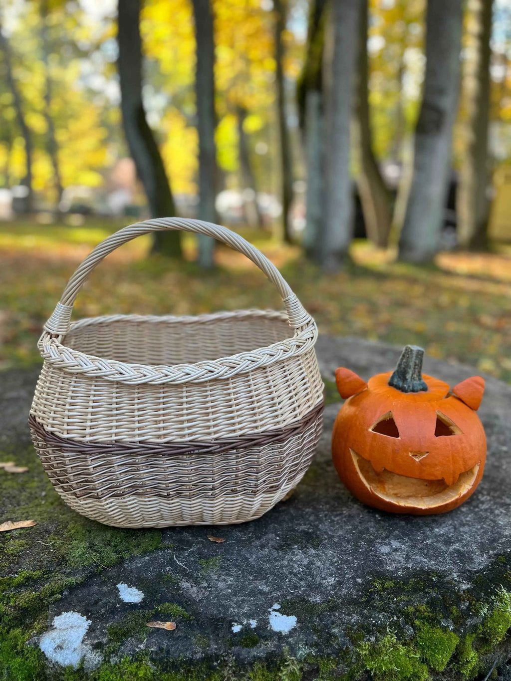 Wicker basket 039b - NaturelyWoven wicker - handmade