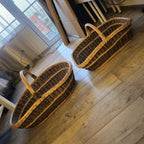 Wicker baskets set 030b - NaturelyWoven wicker - handmade