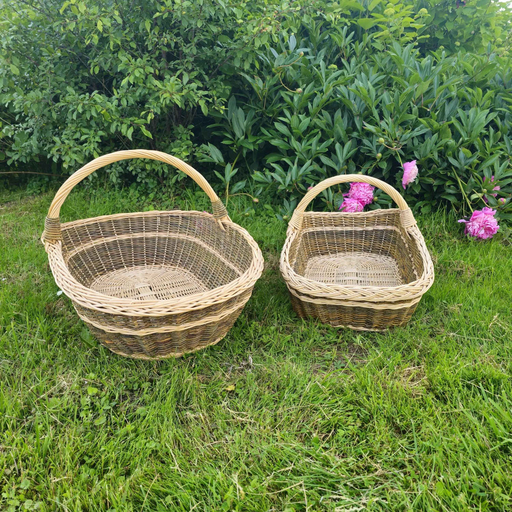 Wicker baskets set 030b - NaturelyWoven wicker - handmade