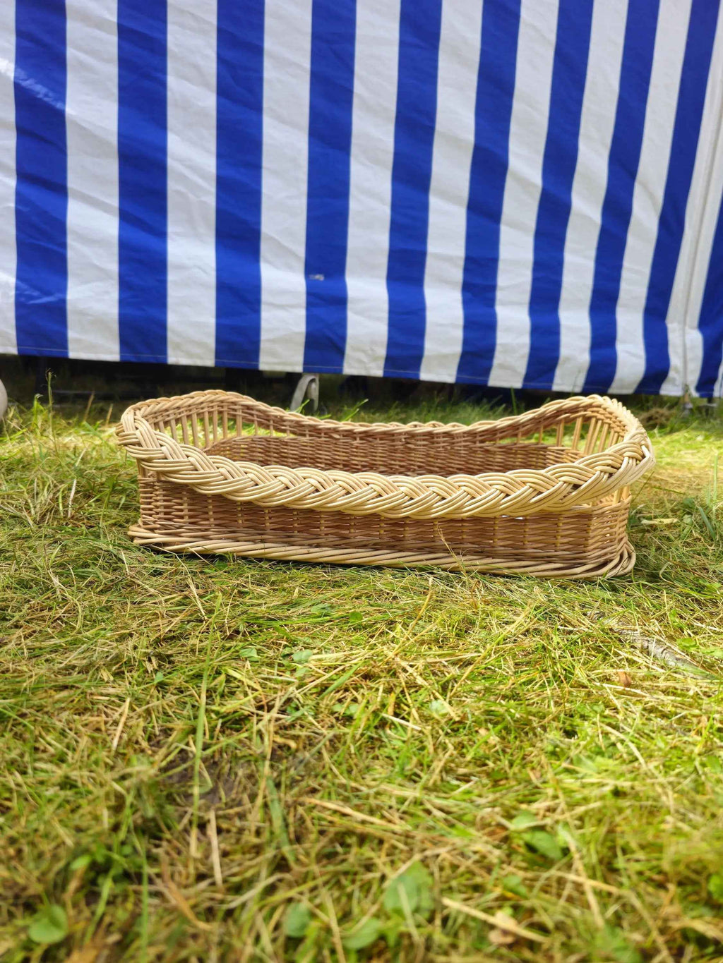 Wicker serving tray 006r - NaturelyWoven wicker - handmade