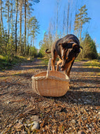 Small wicker basket 051b - NaturelyWoven wicker - handmade