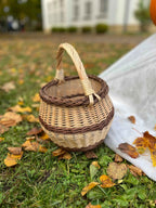 Small wicker basket 021b - NaturelyWoven wicker - handmade