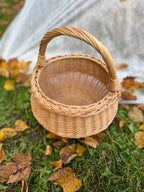 Small wicker basket 021b - NaturelyWoven wicker - handmade