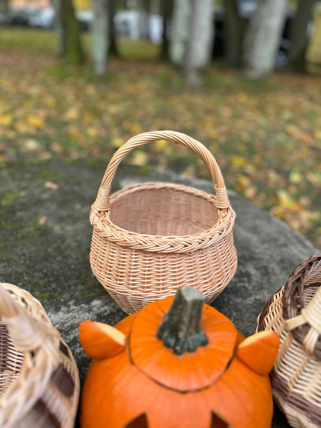 Small wicker basket 021b - NaturelyWoven wicker - handmade
