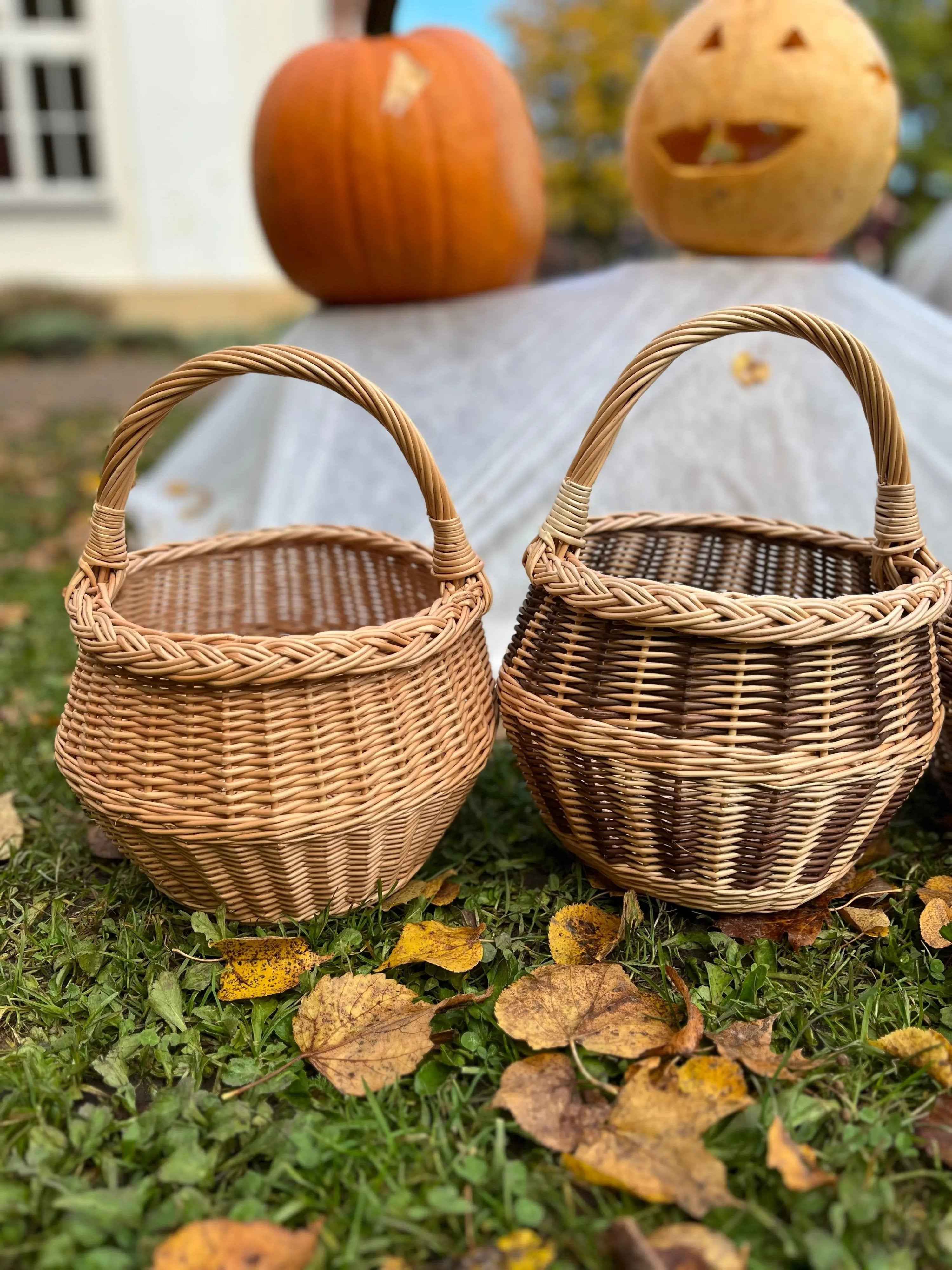 Small wicker basket 021b - NaturelyWoven wicker - handmade