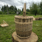 Wicker basket 010b - NaturelyWoven wicker - handmade