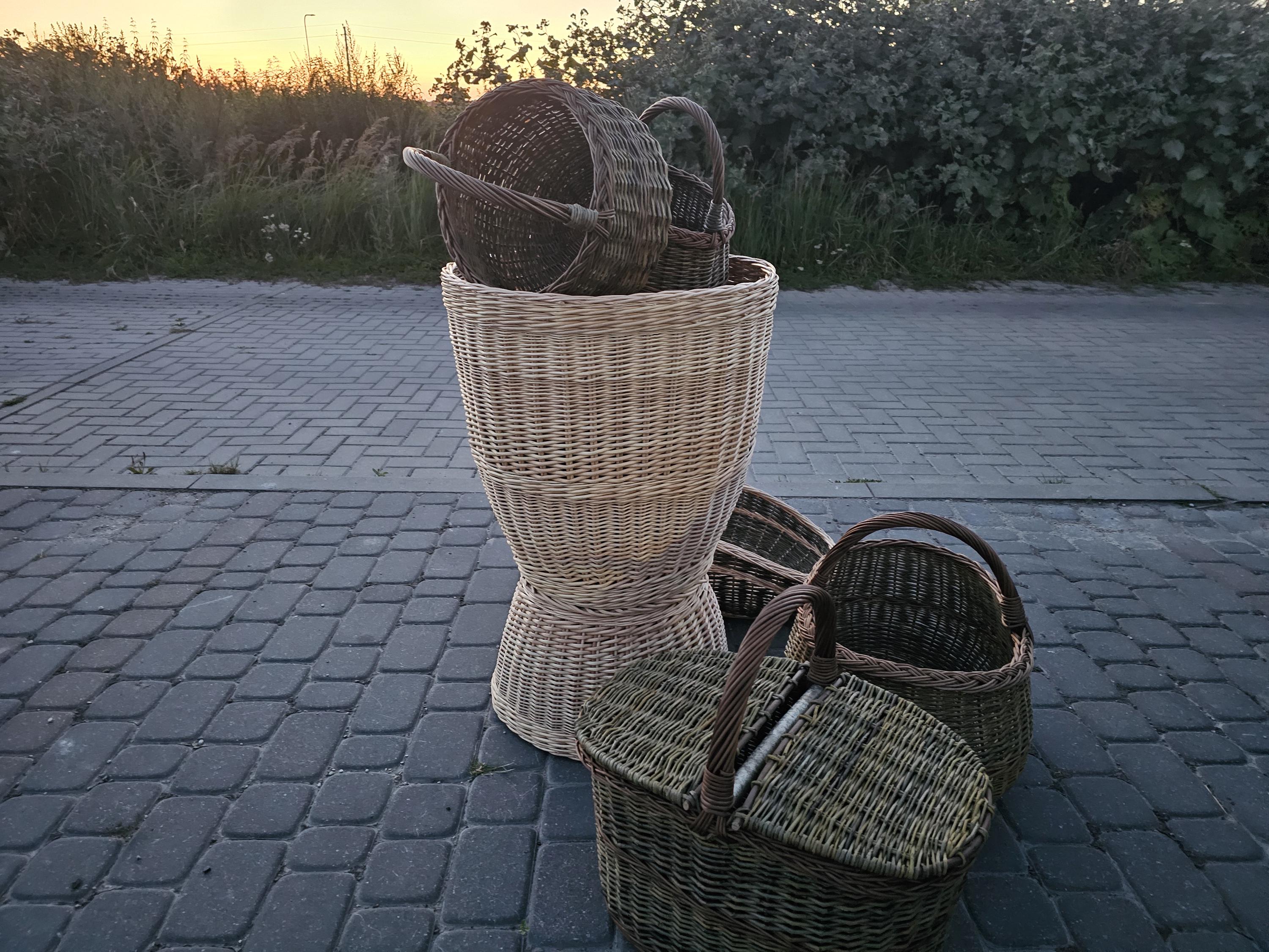 Aukšta turgaus pintinė — vytelių pintinė, 4 nuotrauka
