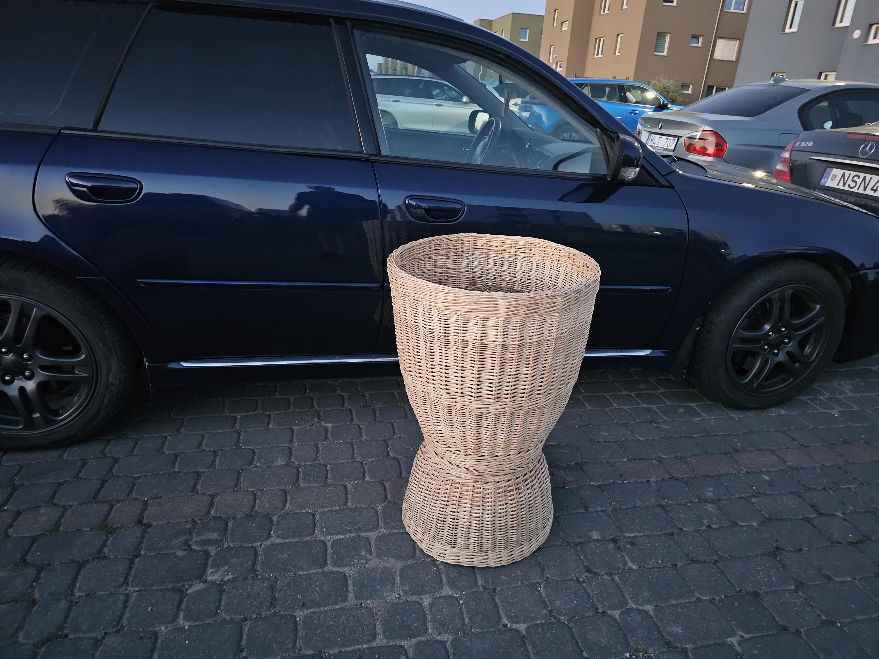 Aukšta turgaus pintinė — vytelių pintinė, 18 nuotrauka