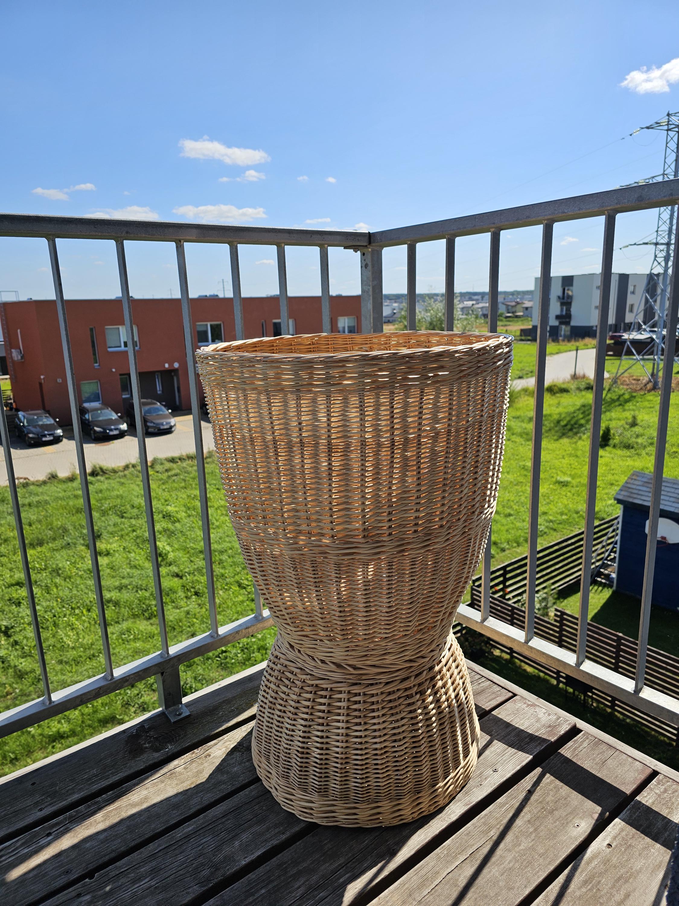 Aukšta turgaus pintinė — vytelių pintinė, 19 nuotrauka