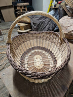Wicker basket 045b - NaturelyWoven wicker - handmade