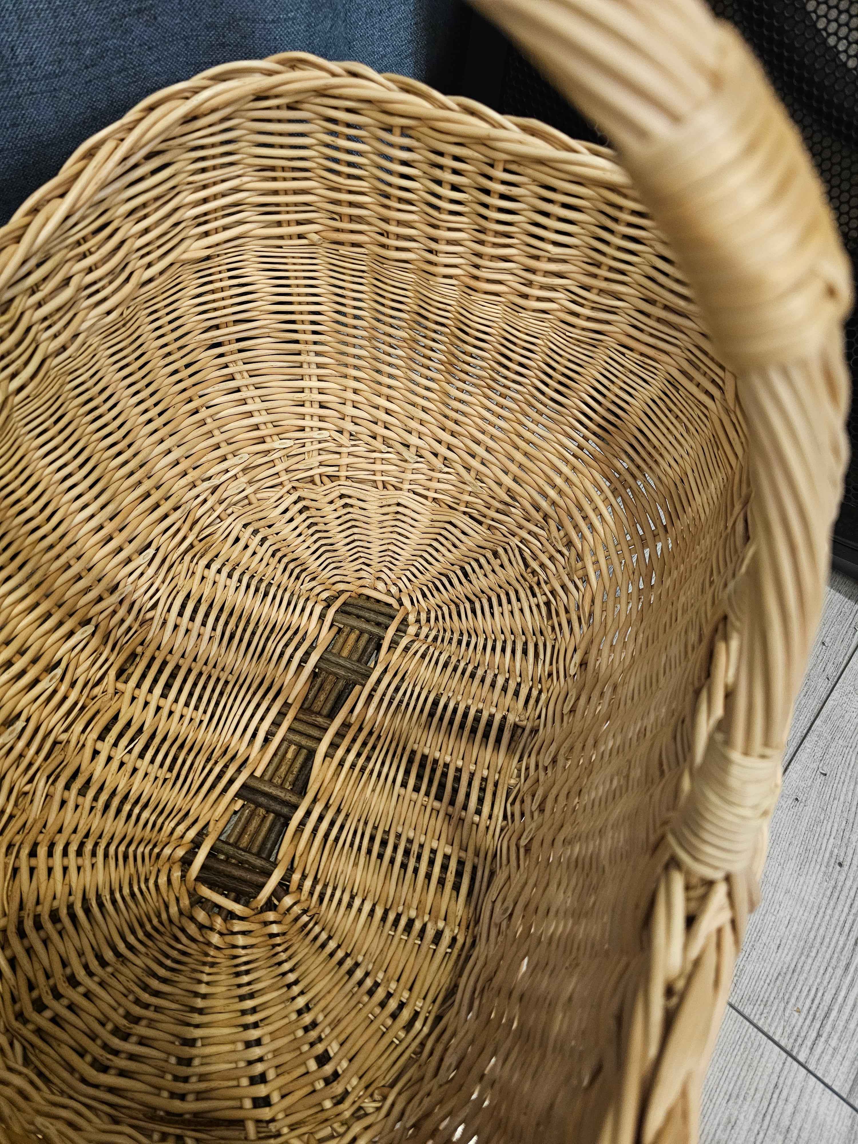 Wicker basket 016r - NaturelyWoven wicker - handmade