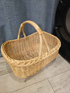 Wicker basket 016r - NaturelyWoven wicker - handmade