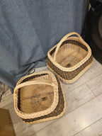Wicker basket 017r - NaturelyWoven wicker - handmade