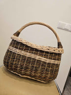 Wicker basket 018b - NaturelyWoven wicker - handmade