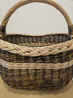 Wicker basket 018b - NaturelyWoven wicker - handmade