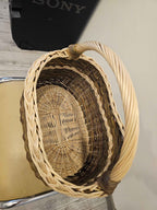 Wicker basket 018b - NaturelyWoven wicker - handmade