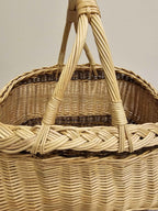 Wicker basket 019r - NaturelyWoven wicker - handmade