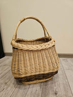 Wicker basket 019r - NaturelyWoven wicker - handmade