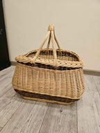 Wicker basket 019r - NaturelyWoven wicker - handmade