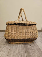 Wicker basket 019r - NaturelyWoven wicker - handmade