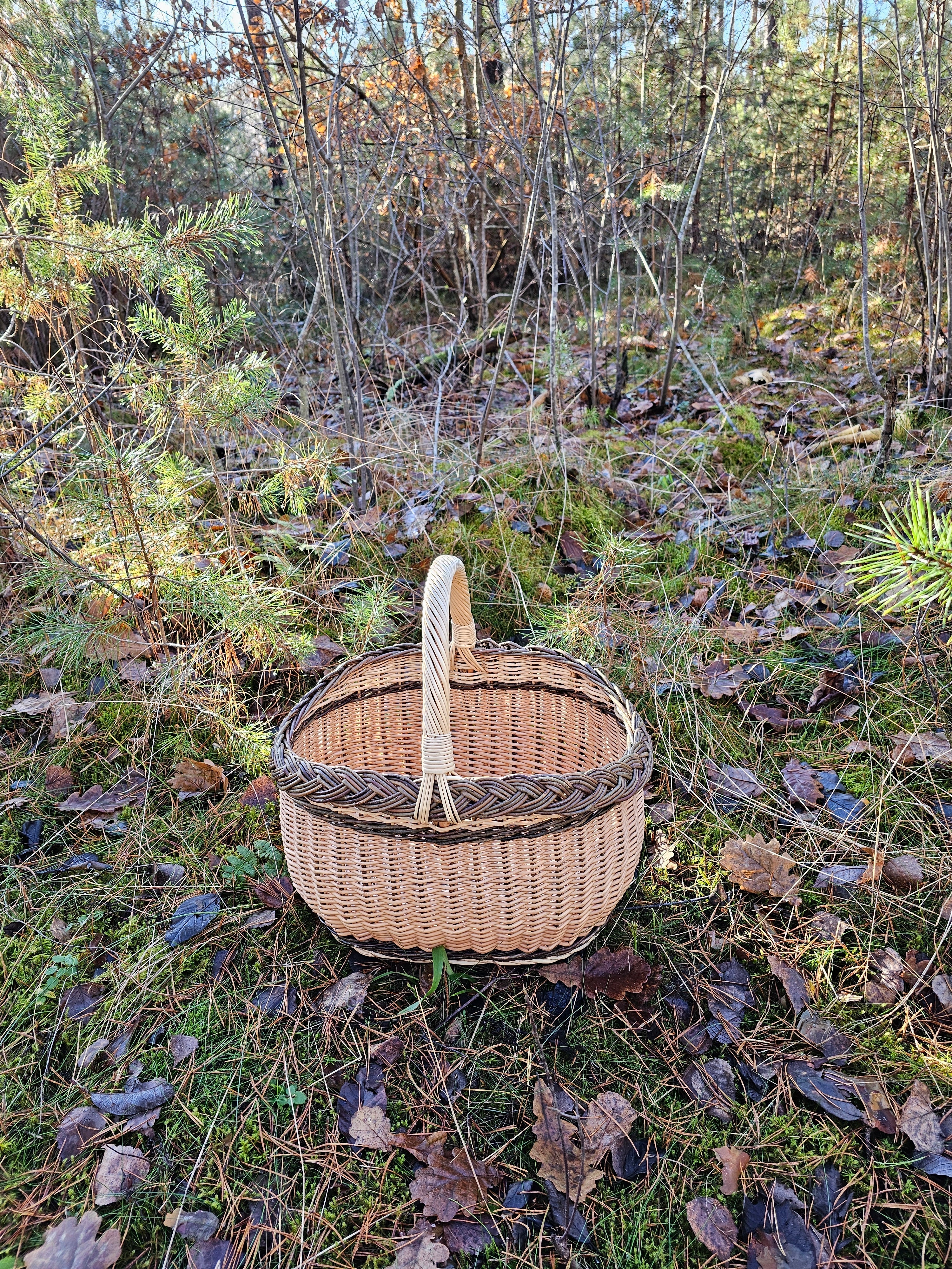Wicker basket 026r - NaturelyWoven