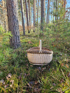 Wicker basket 026r - NaturelyWoven wicker - handmade