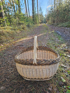 Wicker basket 026r - NaturelyWoven wicker - handmade