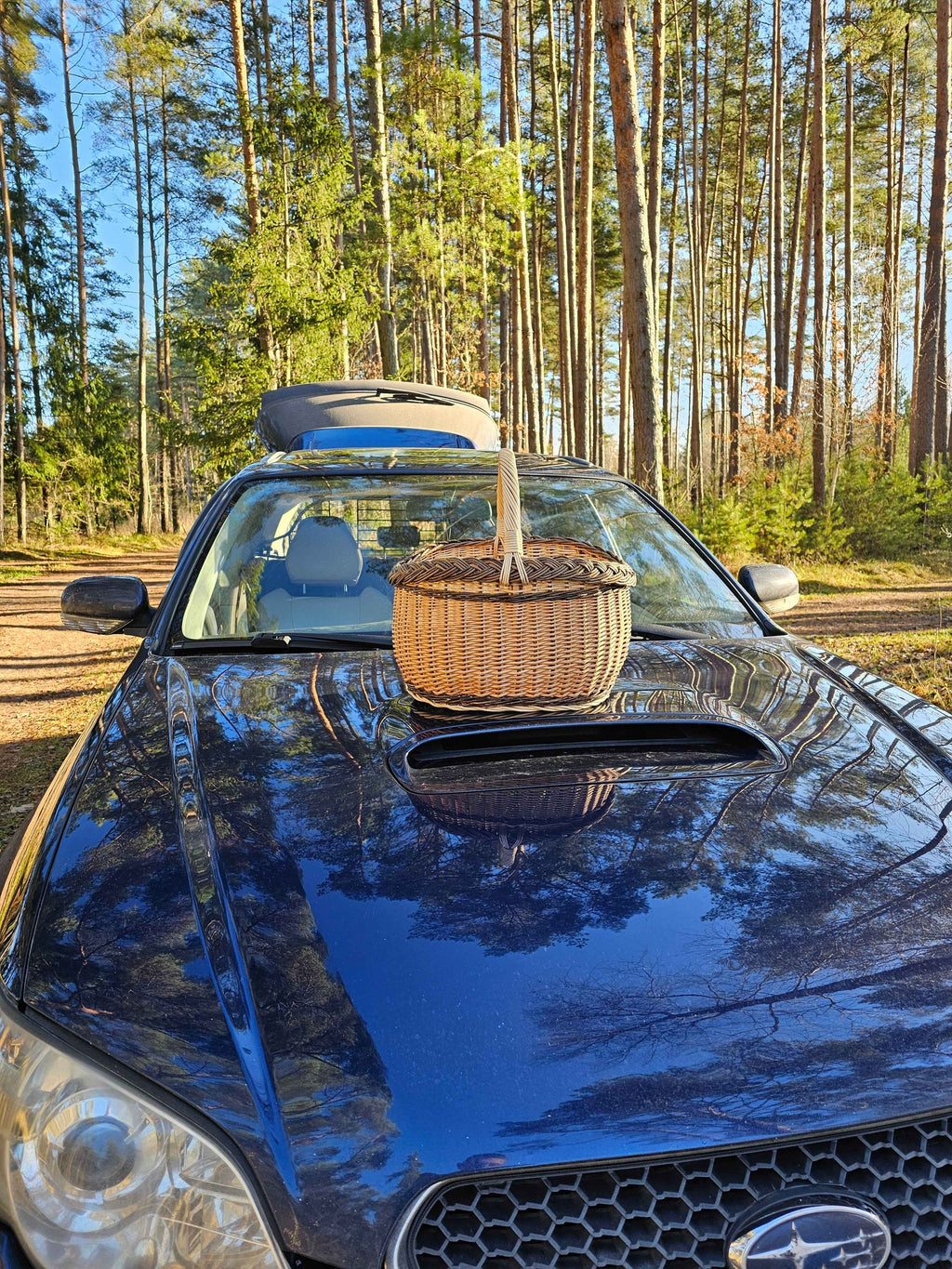 Wicker basket 026r - NaturelyWoven wicker - handmade