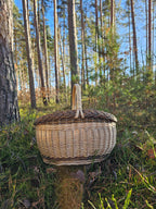 Wicker basket 026r - NaturelyWoven wicker - handmade