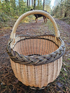 Wicker basket 026r - NaturelyWoven wicker - handmade