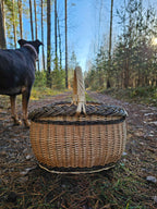 Wicker basket 026r - NaturelyWoven wicker - handmade