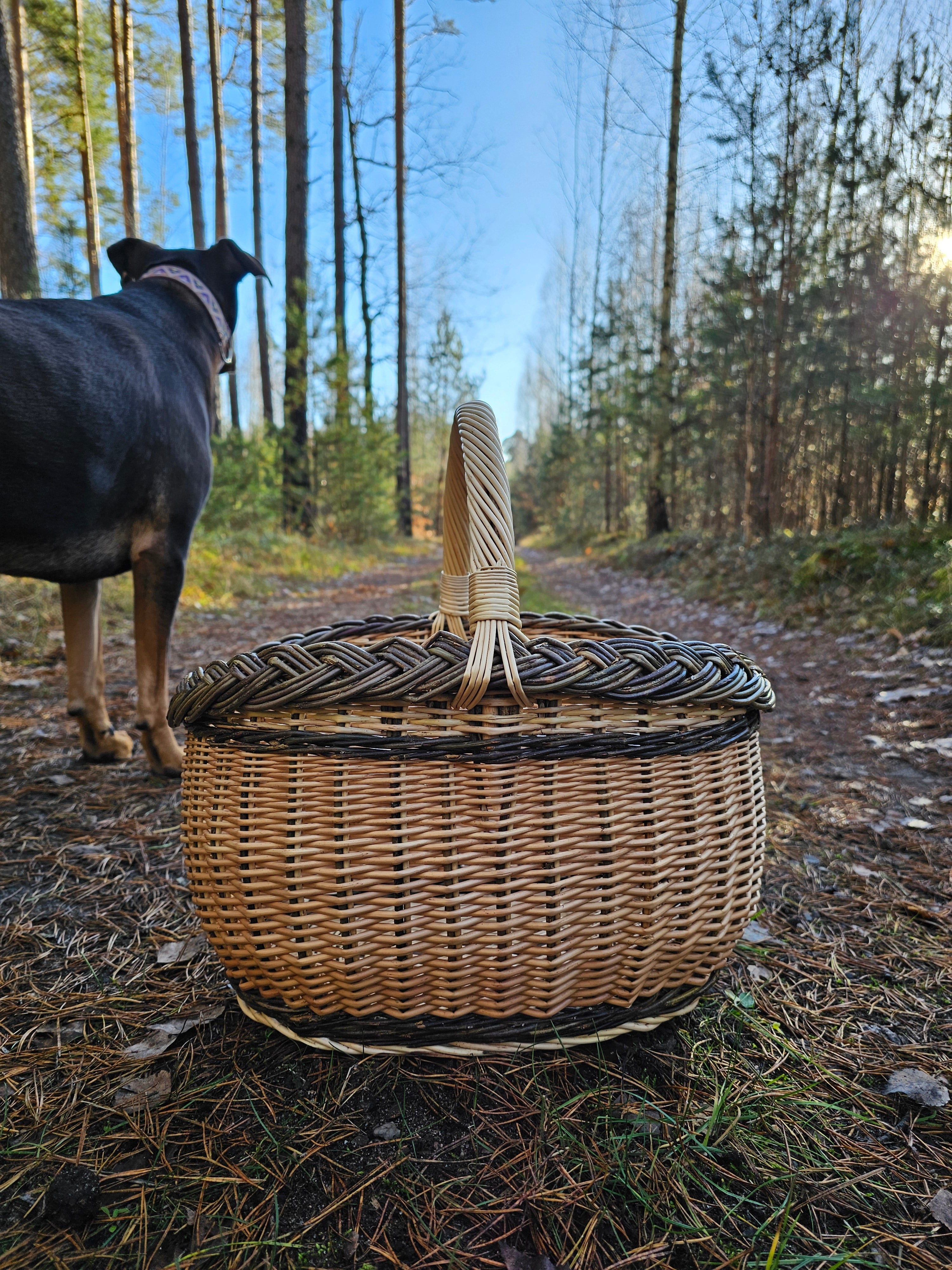 Wicker basket 026r - NaturelyWoven