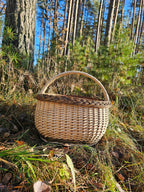 Wicker basket 031r - NaturelyWoven wicker - handmade