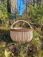 Wicker basket 031r - NaturelyWoven wicker - handmade