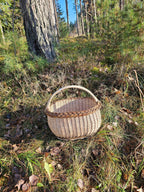 Wicker basket 031r - NaturelyWoven wicker - handmade