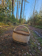 Wicker basket 031r - NaturelyWoven wicker - handmade