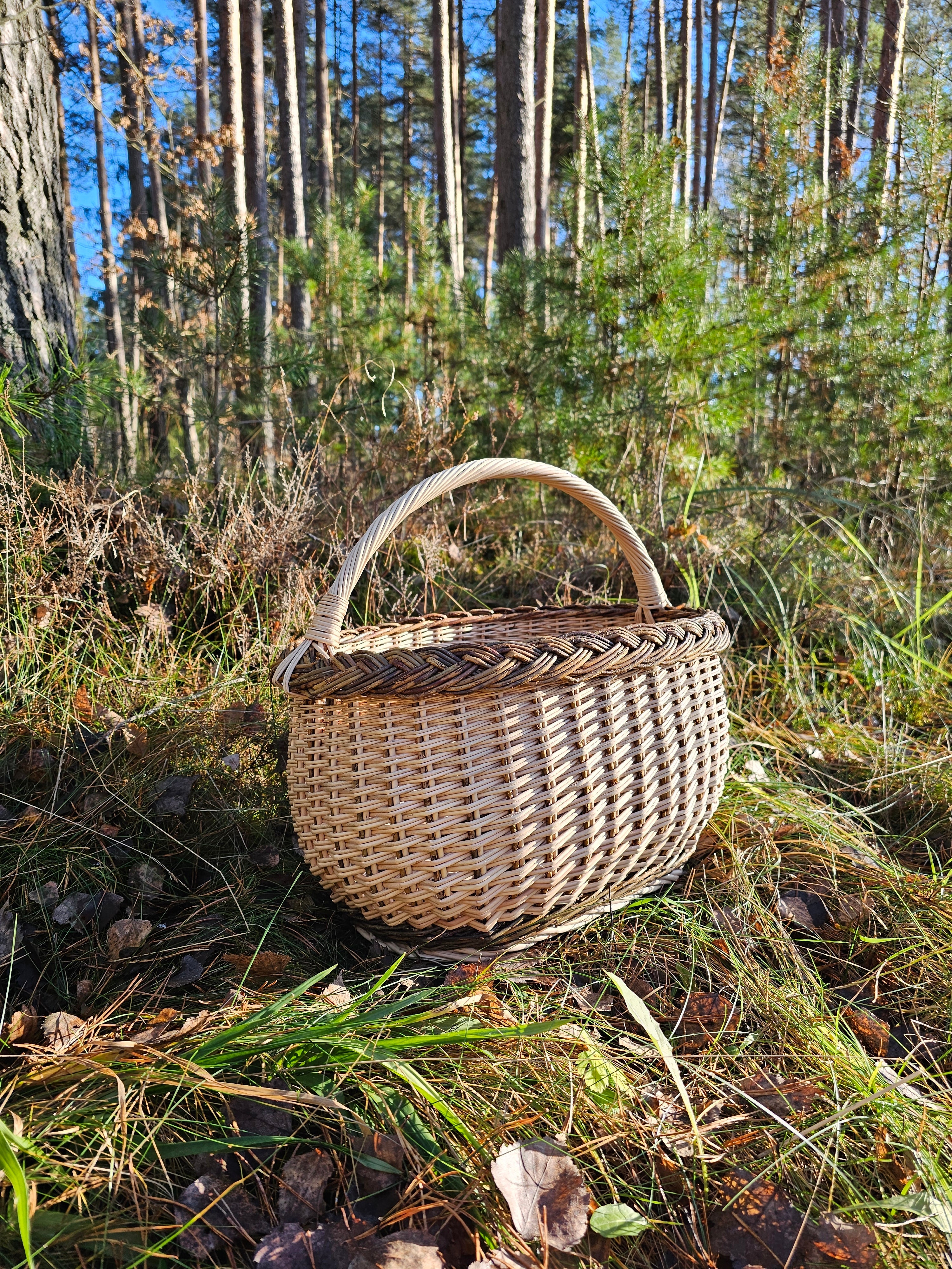 Wicker basket 031r - NaturelyWoven