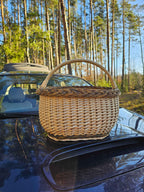 Wicker basket 031r - NaturelyWoven wicker - handmade