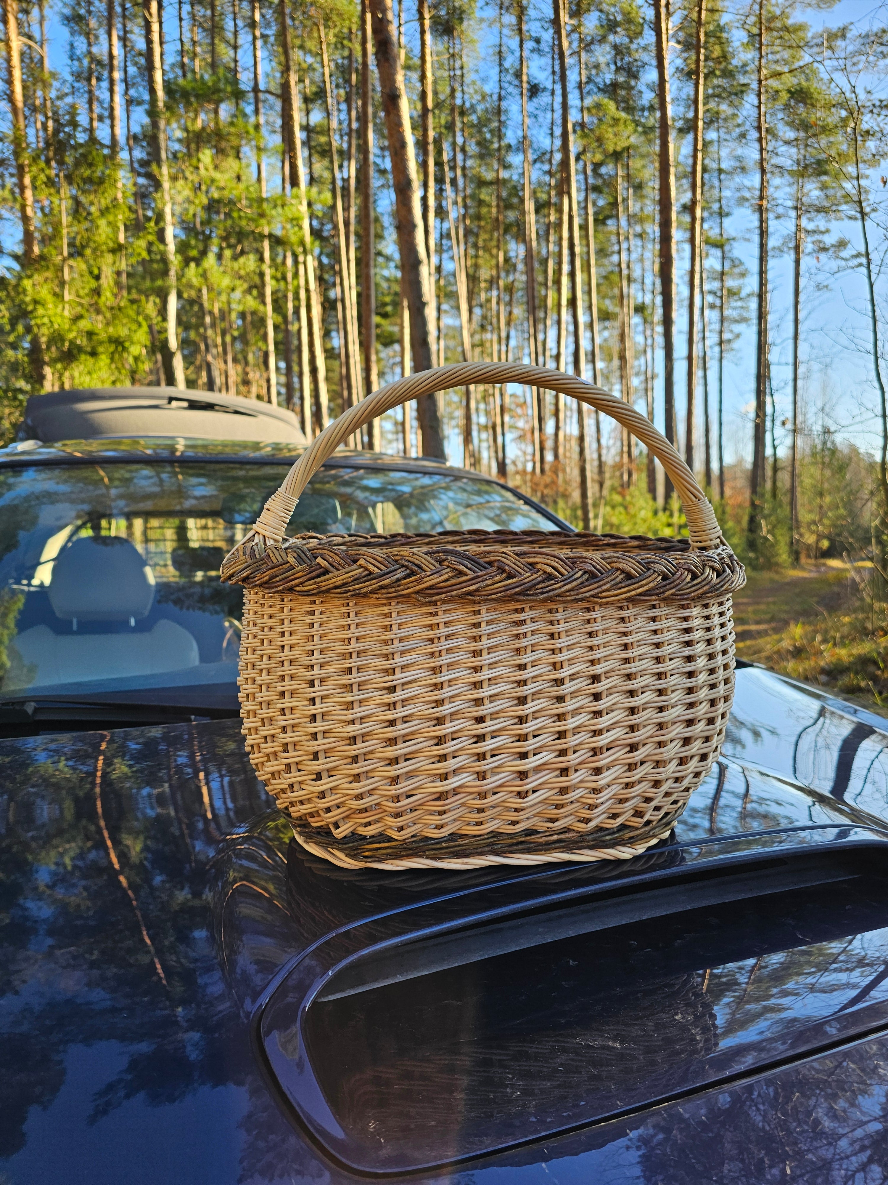 Wicker basket 031r - NaturelyWoven