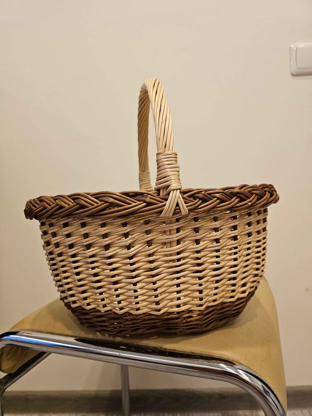 Wicker basket 033b - NaturelyWoven wicker - handmade