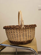 Wicker basket 033b - NaturelyWoven wicker - handmade