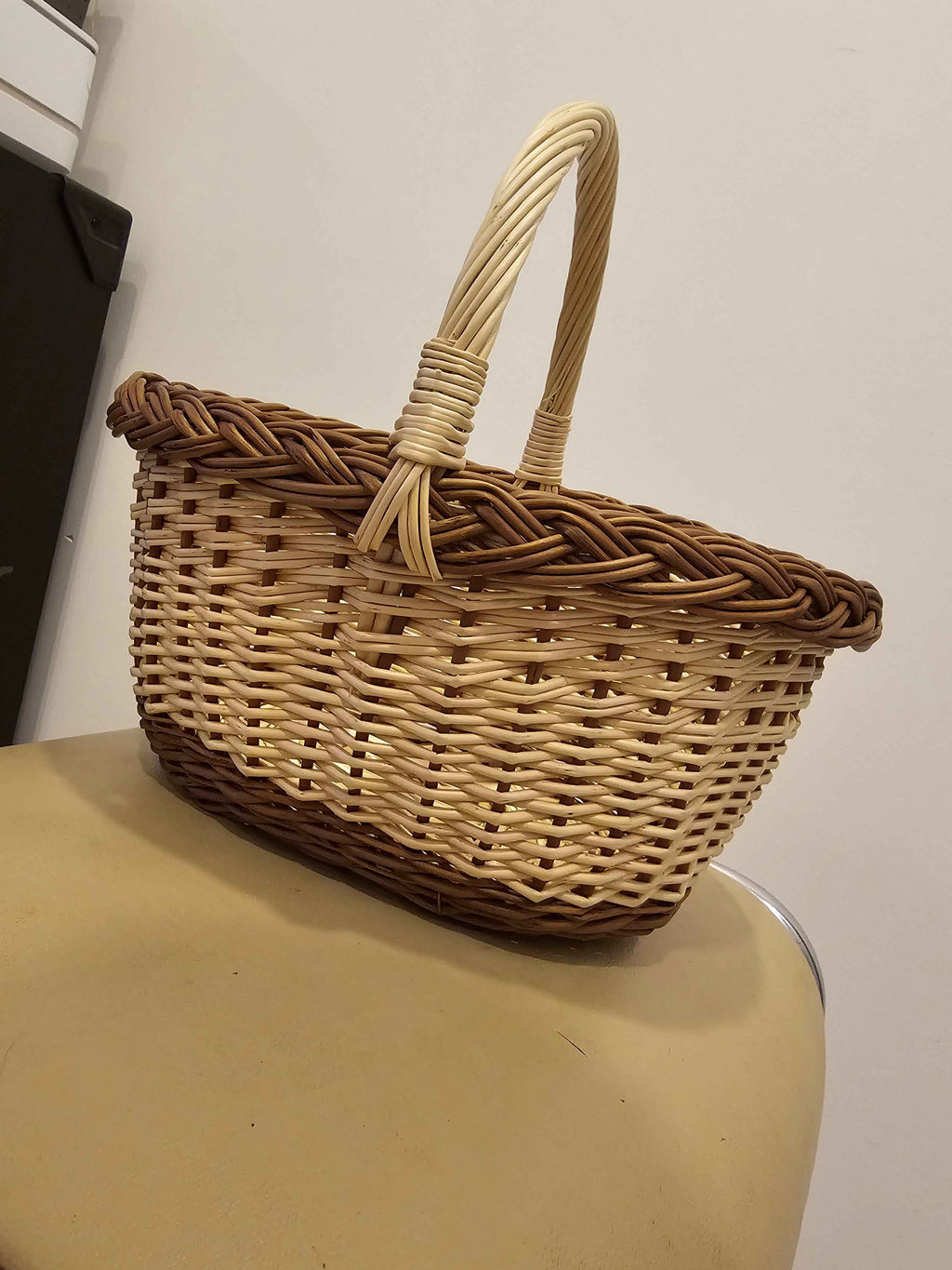 Wicker basket 033b - NaturelyWoven wicker - handmade