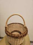 Wicker basket 033b - NaturelyWoven wicker - handmade