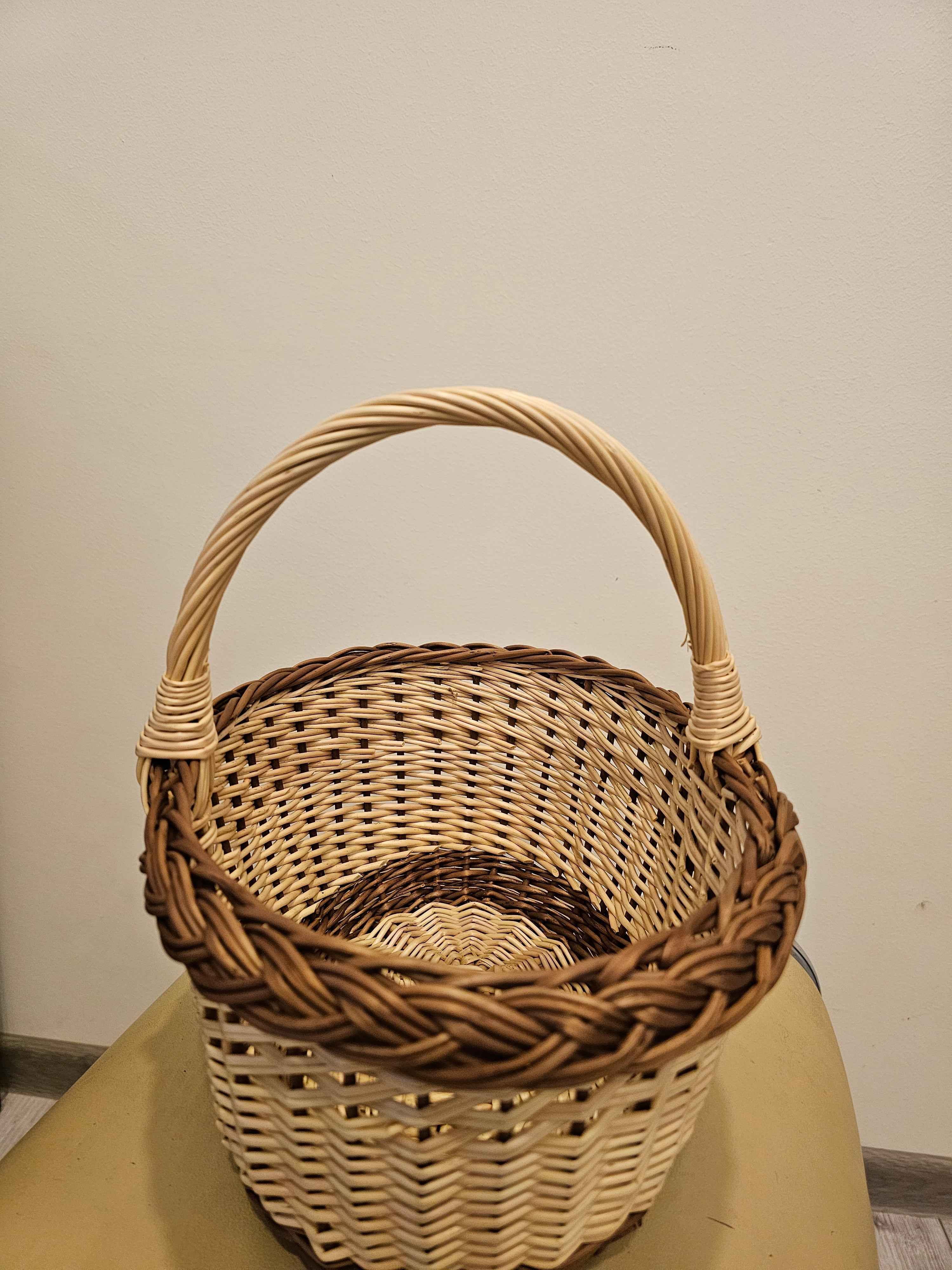 Wicker basket 033b - NaturelyWoven wicker - handmade