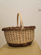 Wicker basket 033b - NaturelyWoven wicker - handmade