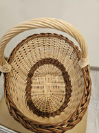 Wicker basket 033b - NaturelyWoven wicker - handmade