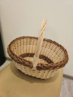 Wicker basket 033b - NaturelyWoven wicker - handmade