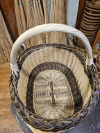 Wicker basket 040r - NaturelyWoven wicker - handmade