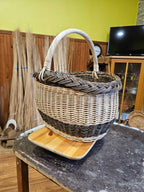 Wicker basket 040r - NaturelyWoven wicker - handmade