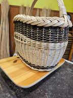 Wicker basket 042r - NaturelyWoven wicker - handmade